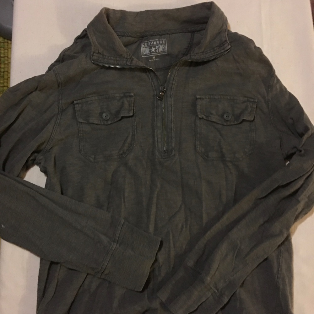 Converse One Star Grey Medium Collar Shirt